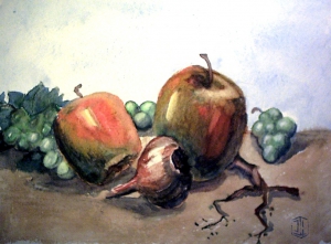 Apfel und Zwiebel            