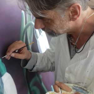 Großformate im Malstudio (Jens H. Westermann)